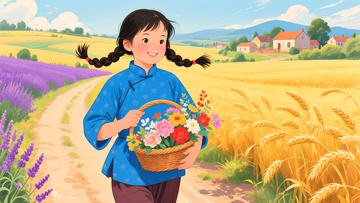 秋收丰收节年画