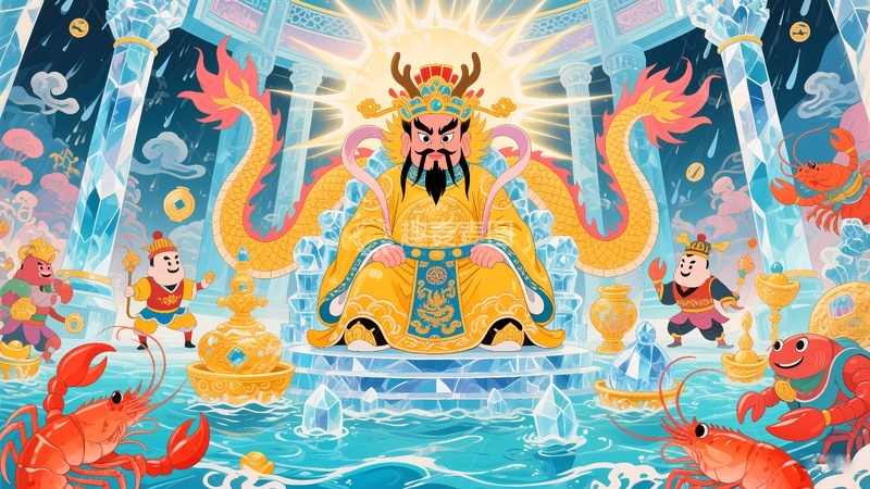 高清大图下载【趣麦麦图】龙王龙宫风调雨顺