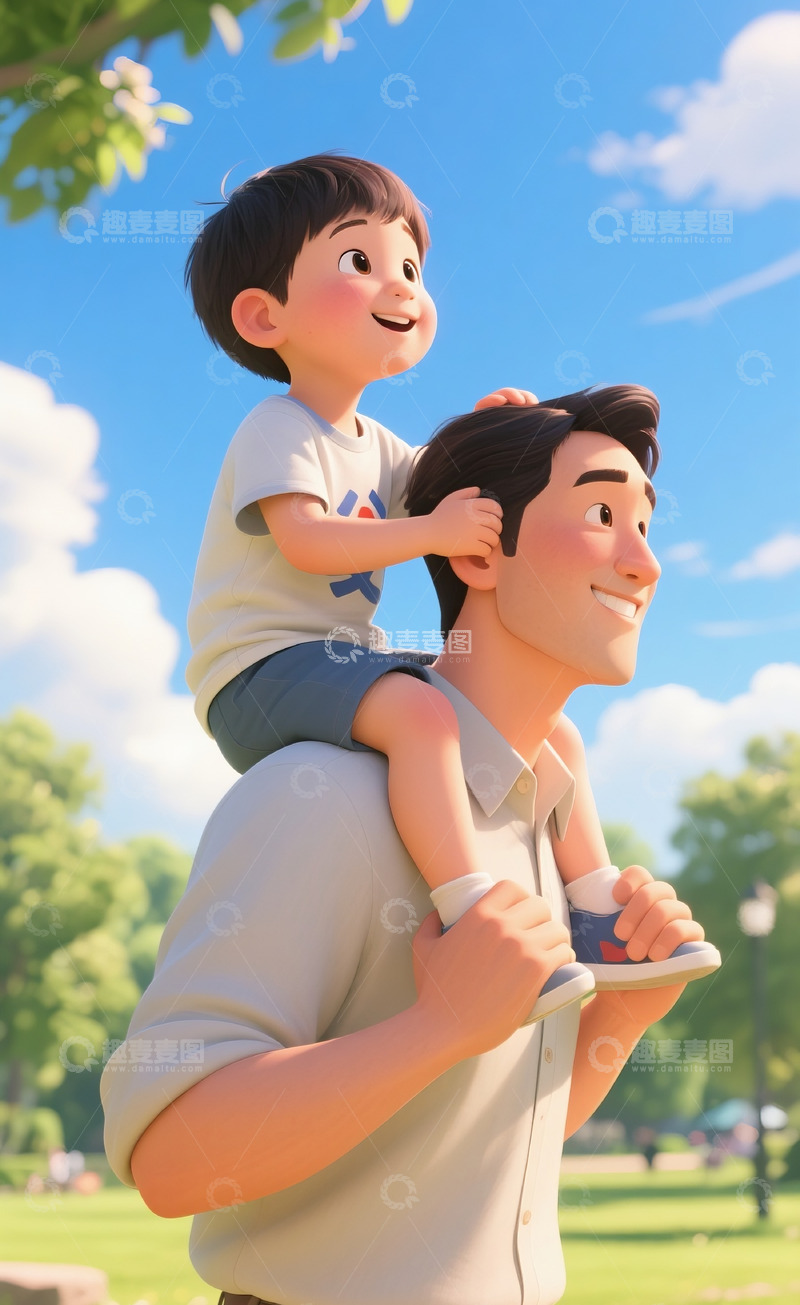 高清大图下载【趣麦麦图】父亲节素材6