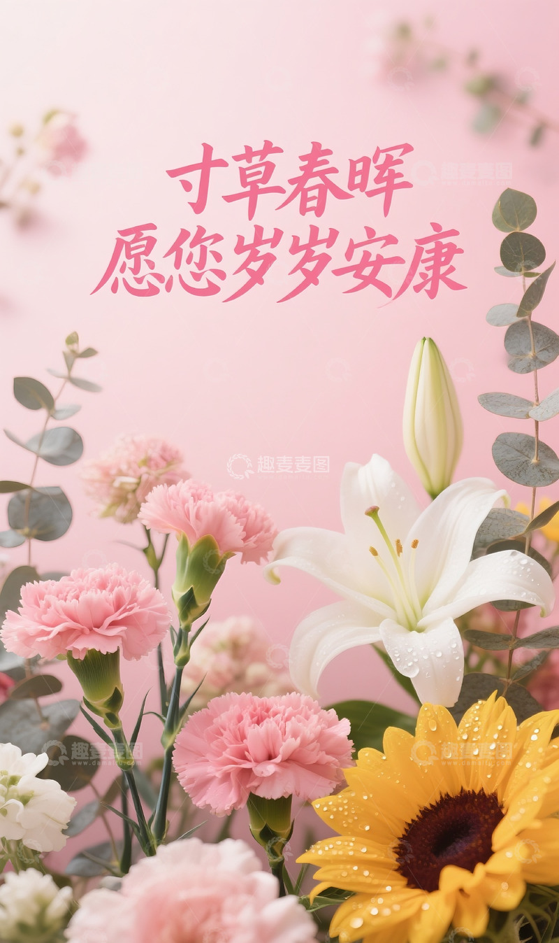 高清大图下载【趣麦麦图】母亲节海报40