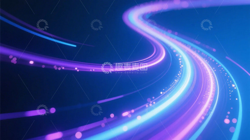高清大图下载【趣麦麦图】科技光线光晕背景2