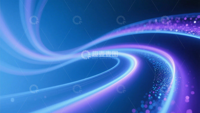 高清大图下载【趣麦麦图】科技光线光晕背景1