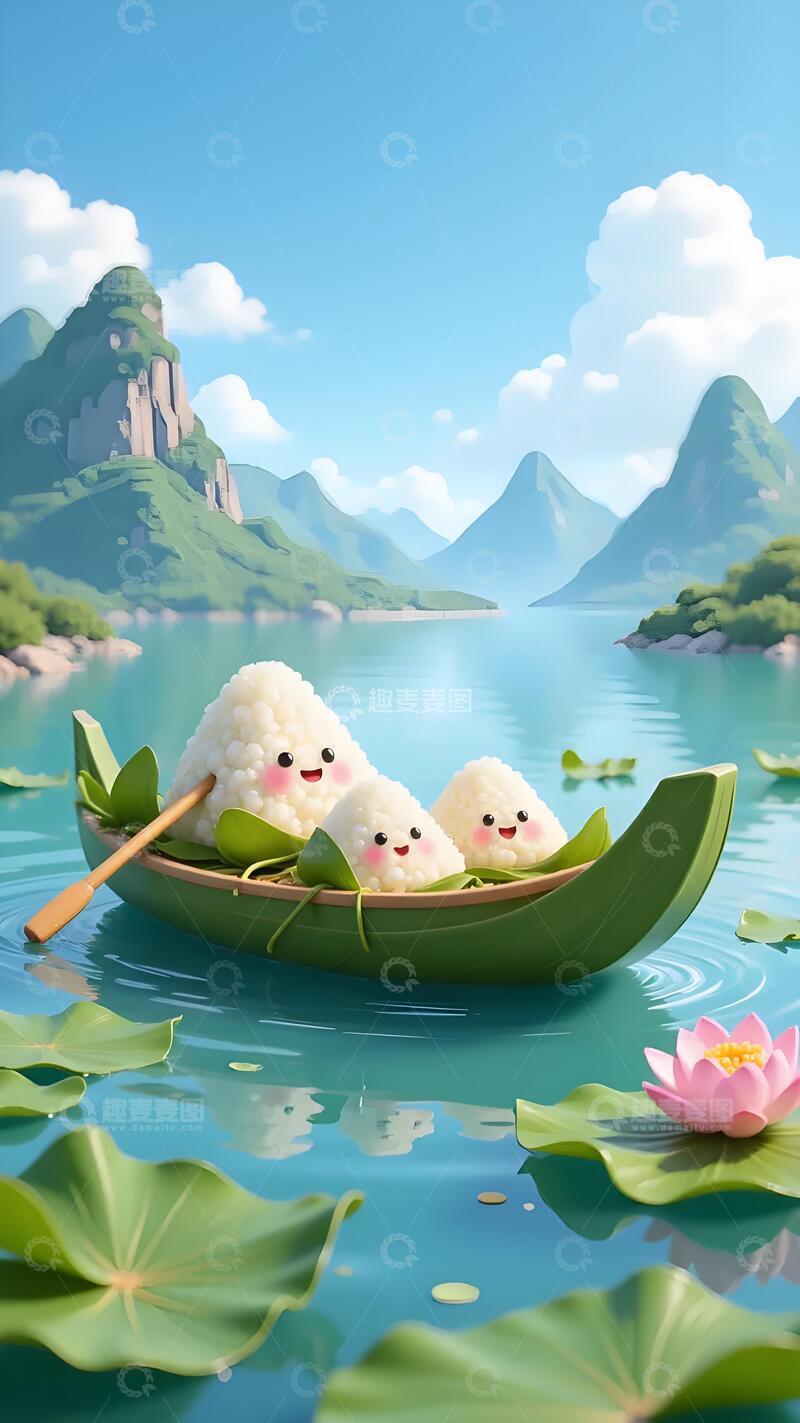 高清大图下载【趣麦麦图】端午节节日海报1