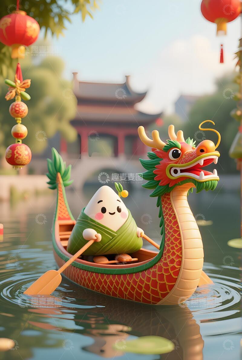 高清大图下载【趣麦麦图】端午节节日海报3