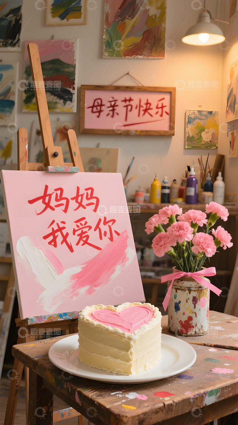 高清大图下载【趣麦麦图】母亲节节日海报插画125