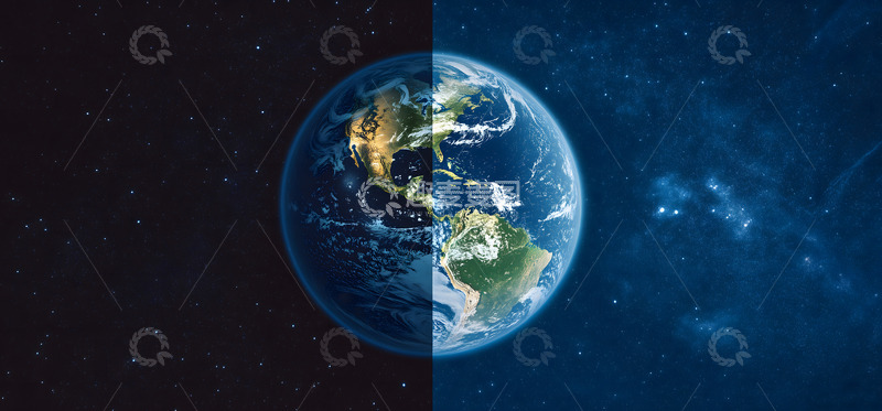 高清大图下载【趣麦麦图】蔚蓝色地球星球背景