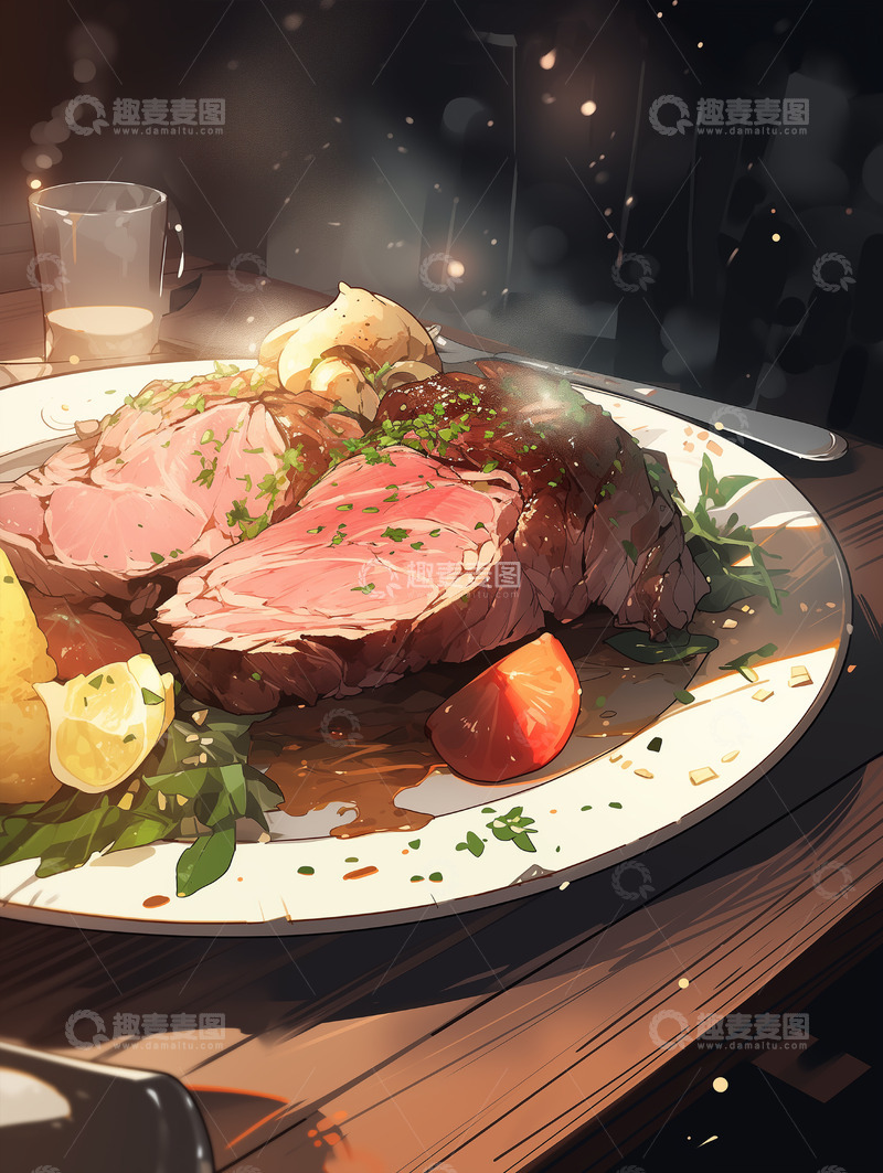 高清大图下载【趣麦麦图】美食篇&mdash;&mdash;牛排21