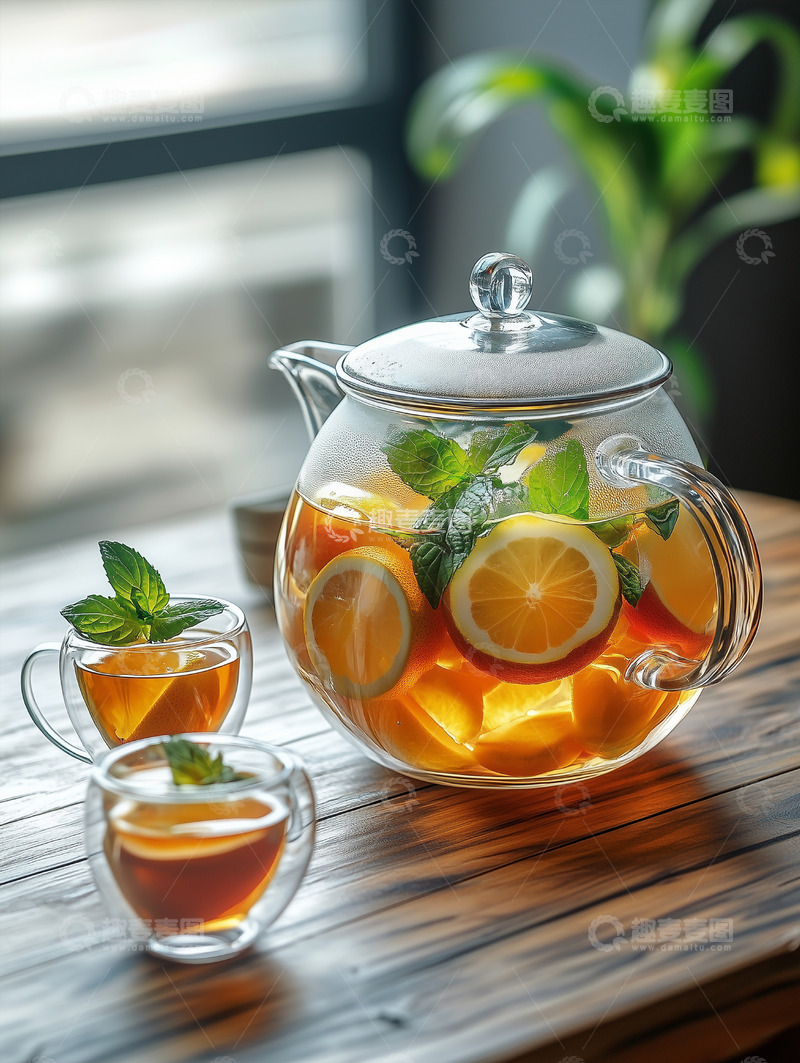 高清大图下载【趣麦麦图】水果茶热饮4