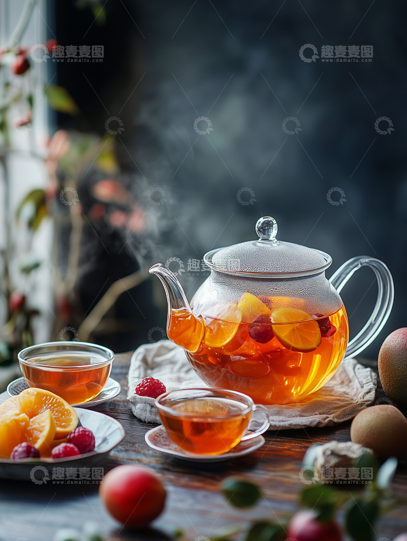 高清大图下载【趣麦麦图】水果茶热饮8