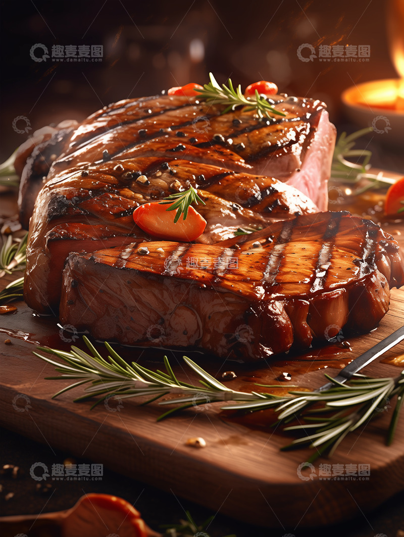 高清大图下载【趣麦麦图】美食篇&mdash;&mdash;牛排3
