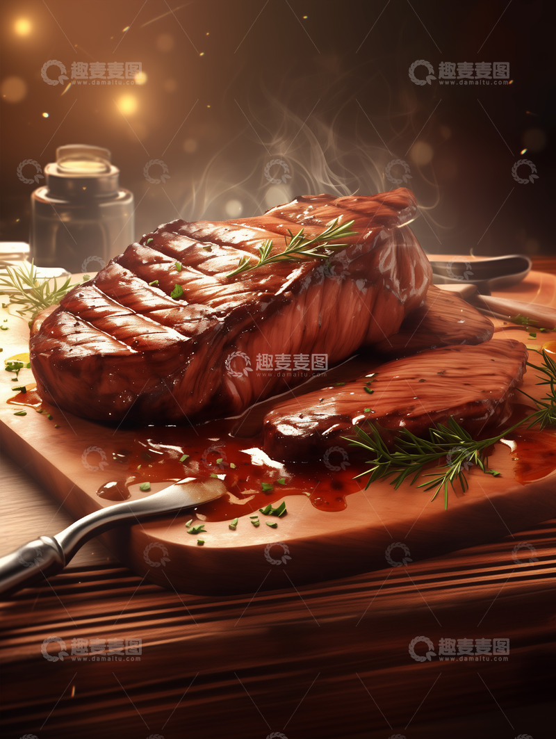 高清大图下载【趣麦麦图】美食篇&mdash;&mdash;牛排10