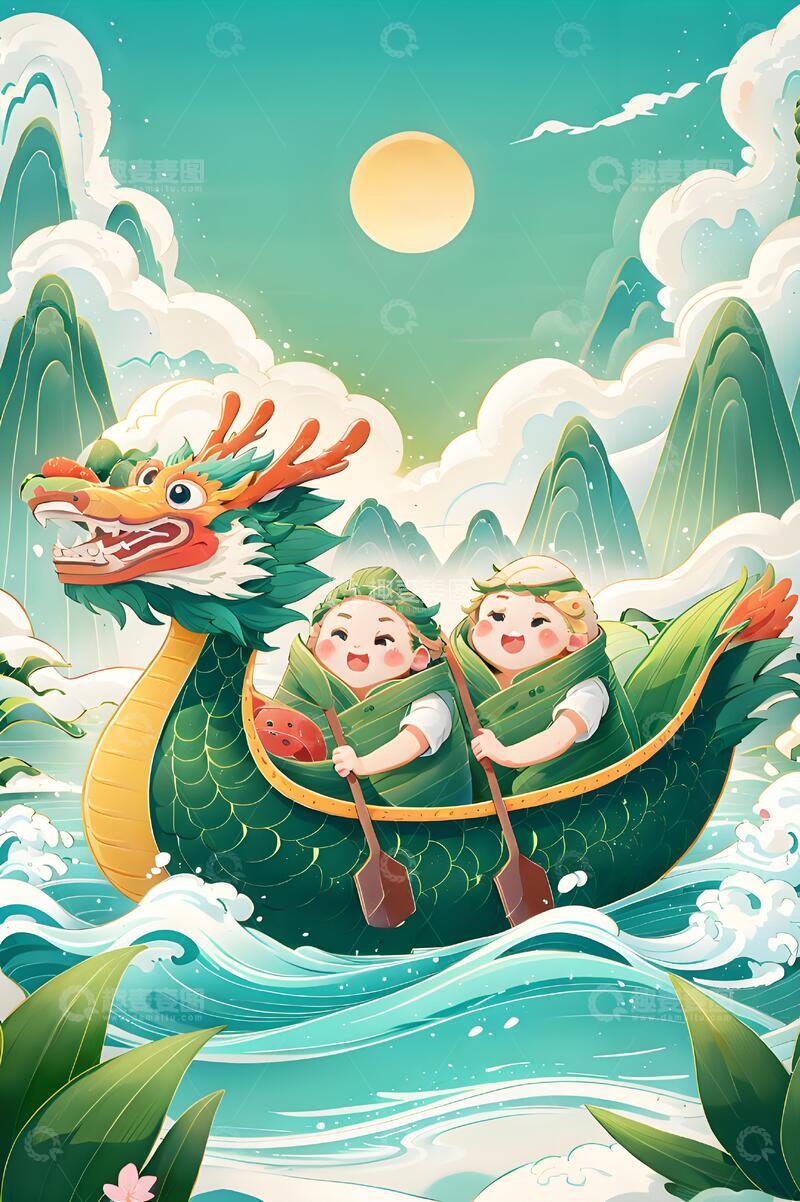 高清大图下载【趣麦麦图】端午节节日海报16