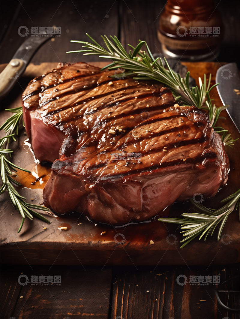 高清大图下载【趣麦麦图】美食篇&mdash;&mdash;牛排8