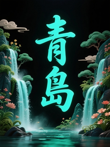 青岛地标字体设计2