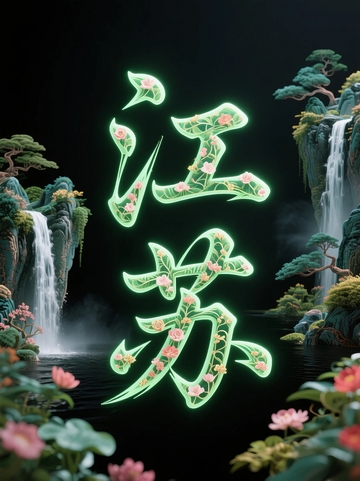 江苏地标字体设计2