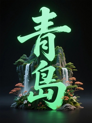 青岛地标字体设计