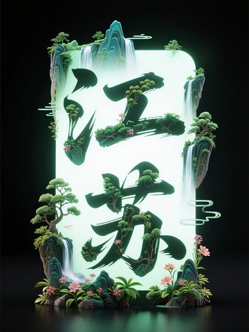 江苏地标字体设计