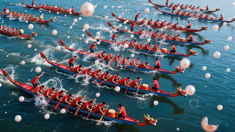 高清大图下载【趣麦麦图】端午  龙舟赛  摄影 6