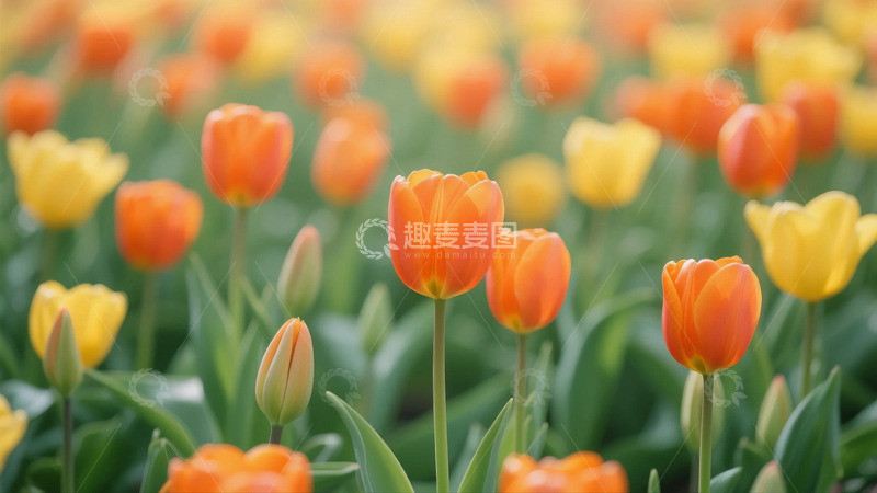高清大图下载【趣麦麦图】盛开的郁金香2