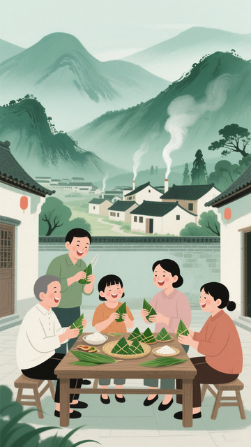端午节海报背景25