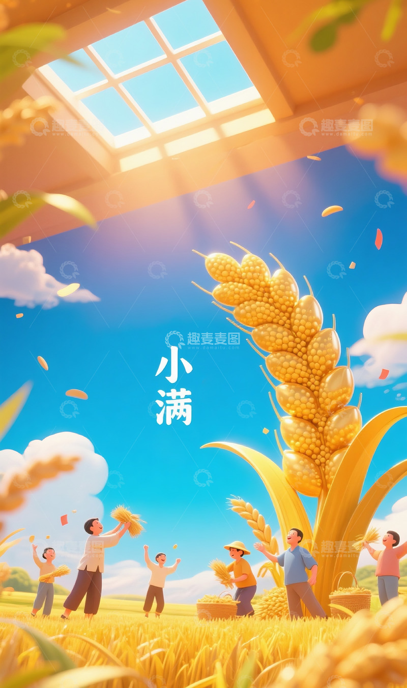 高清大图下载【趣麦麦图】小满海报7