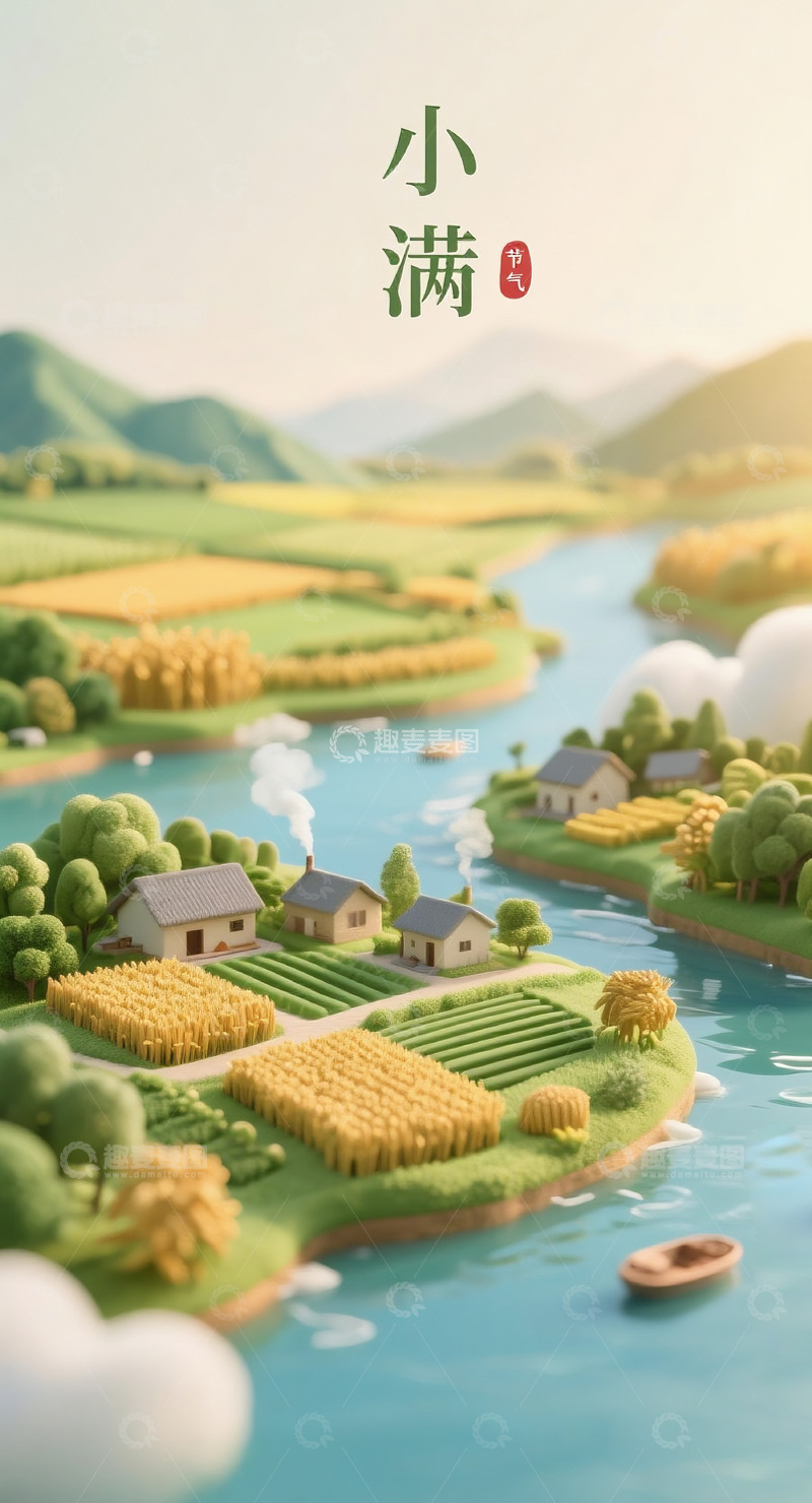 高清大图下载【趣麦麦图】小满海报29