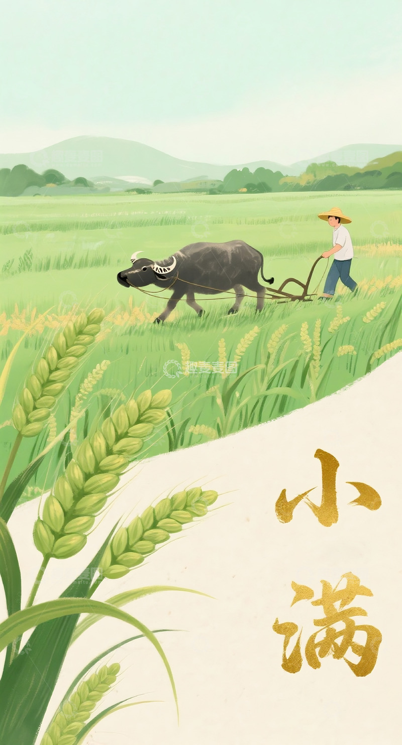 高清大图下载【趣麦麦图】小满海报2