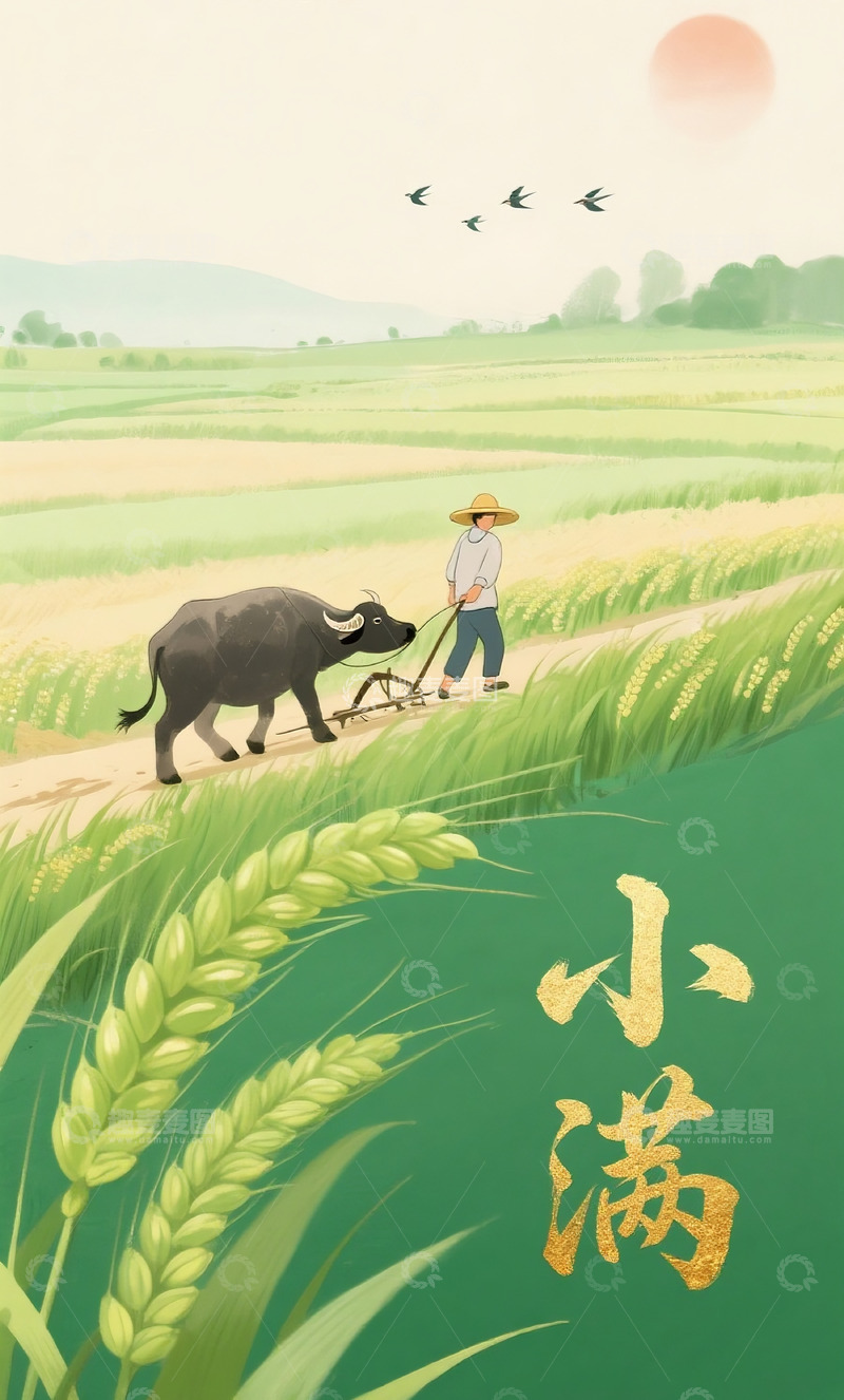 高清大图下载【趣麦麦图】小满海报6