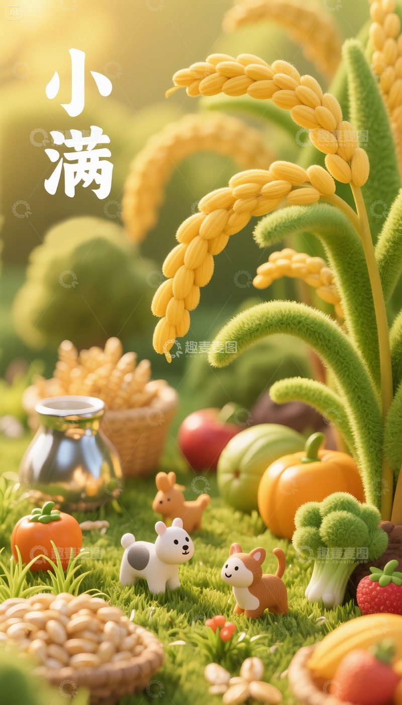 高清大图下载【趣麦麦图】小满海报13