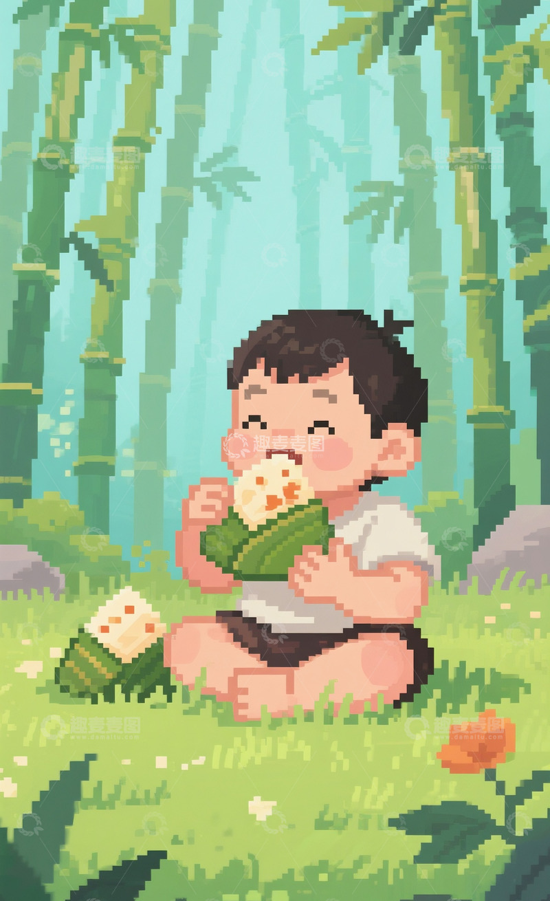 端午节吃粽子人物7