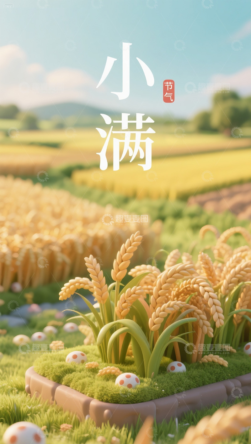 高清大图下载【趣麦麦图】小满海报3