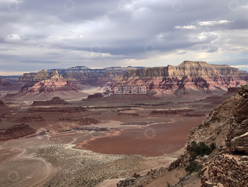 高清大图下载【趣麦麦图】荒漠峡谷壮丽自然风光