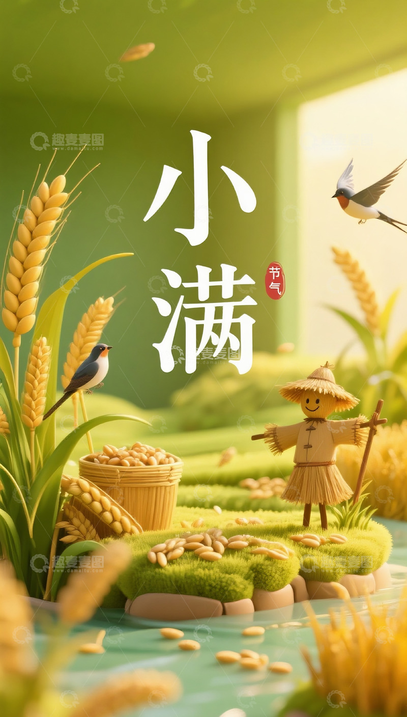 高清大图下载【趣麦麦图】小满海报43