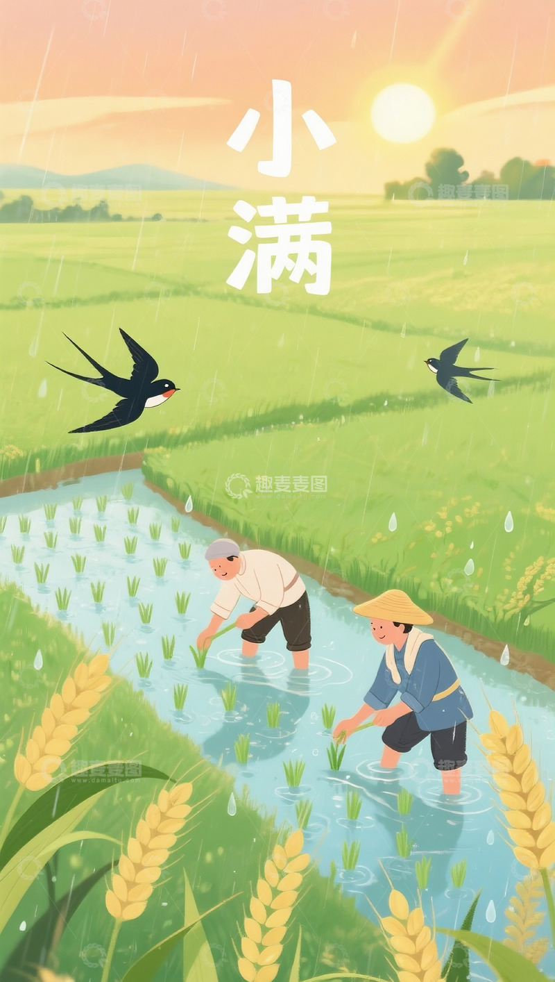 高清大图下载【趣麦麦图】小满海报54