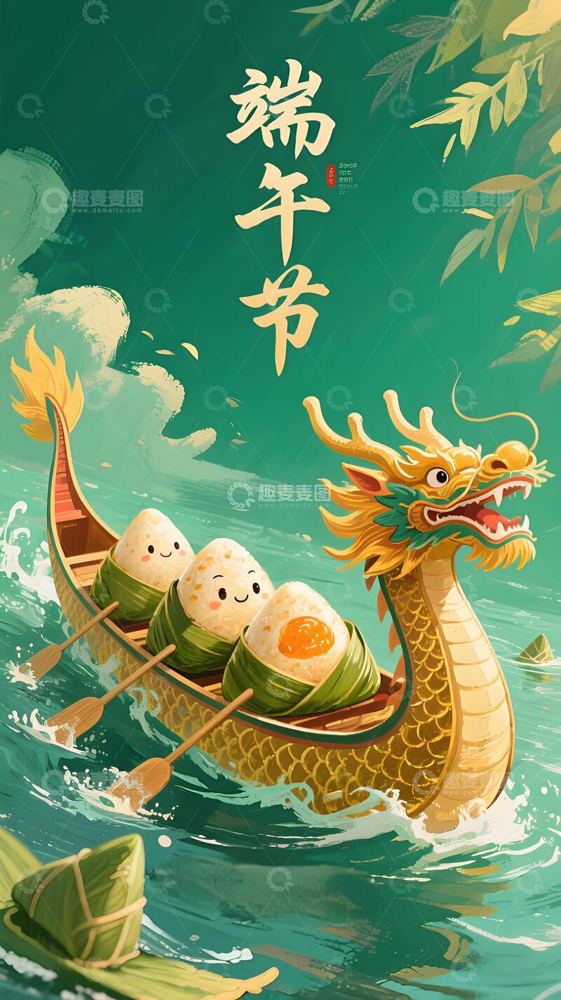 高清大图下载【趣麦麦图】端午节海报114