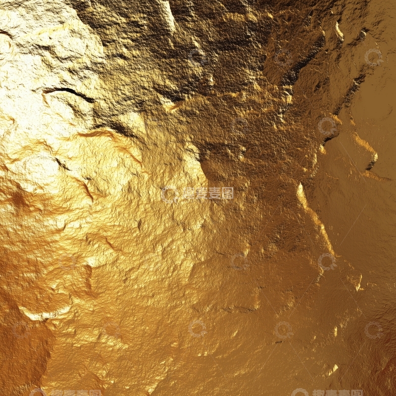 高清大图下载【趣麦麦图】金色背景金属纹理黄金质感2