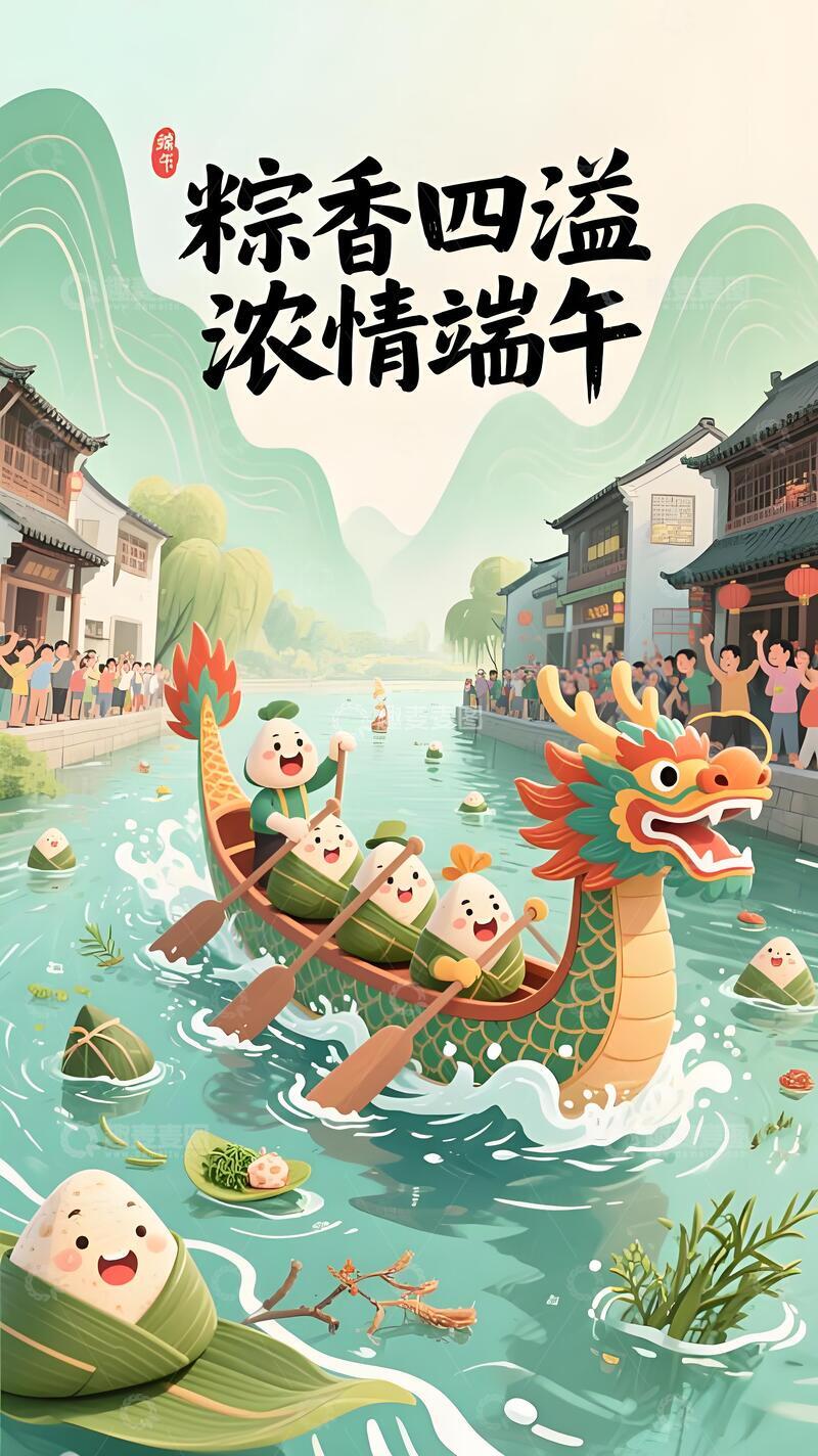 高清大图下载【趣麦麦图】端午节海报164