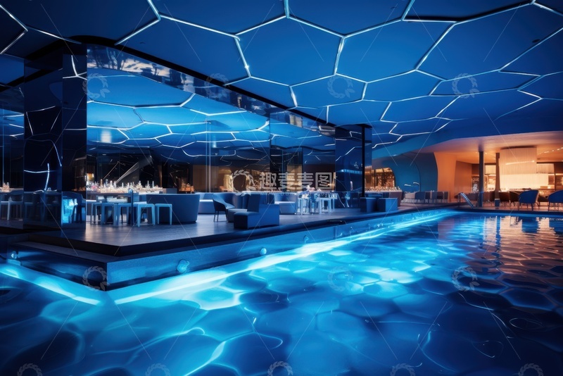 高清大图下载【趣麦麦图】-游泳池度假酒店