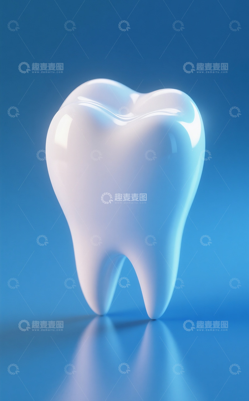 高清大图下载【趣麦麦图】一颗闪亮的大牙齿