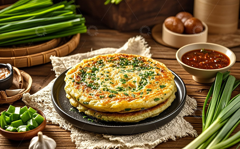 高清大图下载【趣麦麦图】韭菜饼4