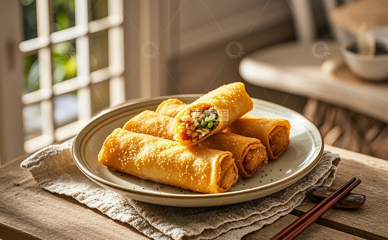 高清大图下载【趣麦麦图】炸春卷7
