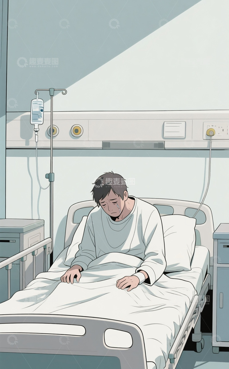 高清大图下载【趣麦麦图】抑郁症的病人4