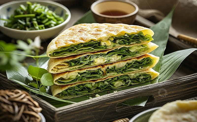 高清大图下载【趣麦麦图】韭菜饼