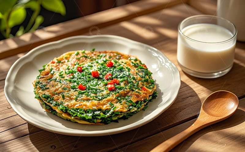 高清大图下载【趣麦麦图】韭菜饼2