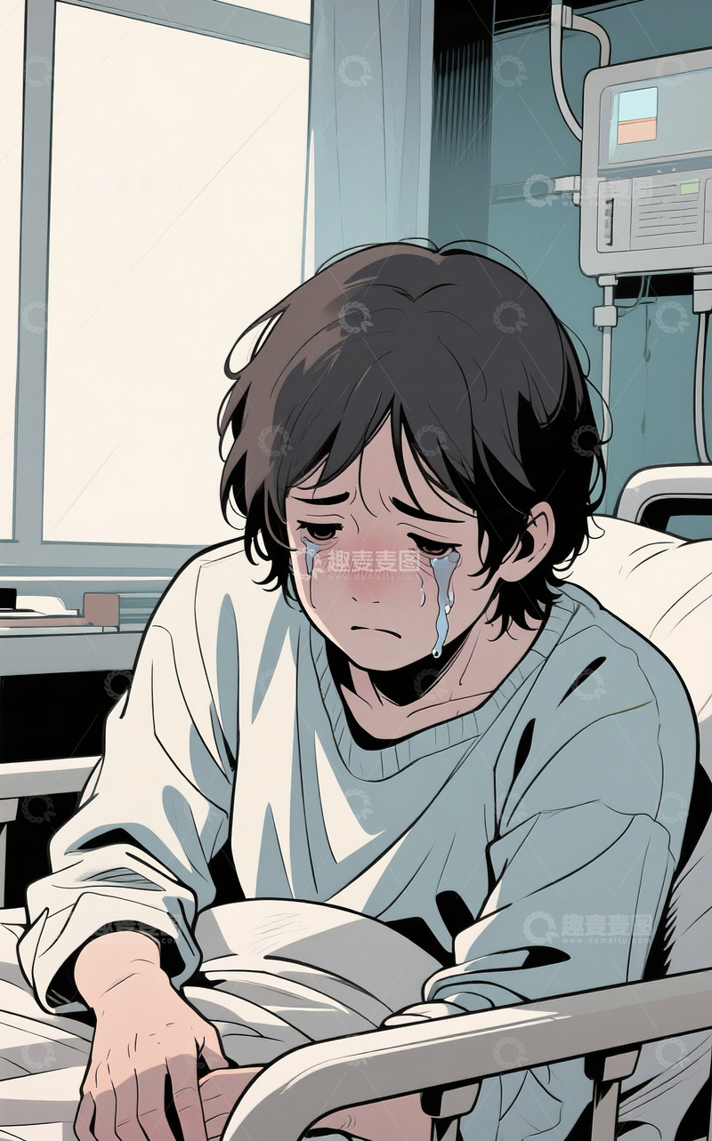 高清大图下载【趣麦麦图】抑郁症的病人5