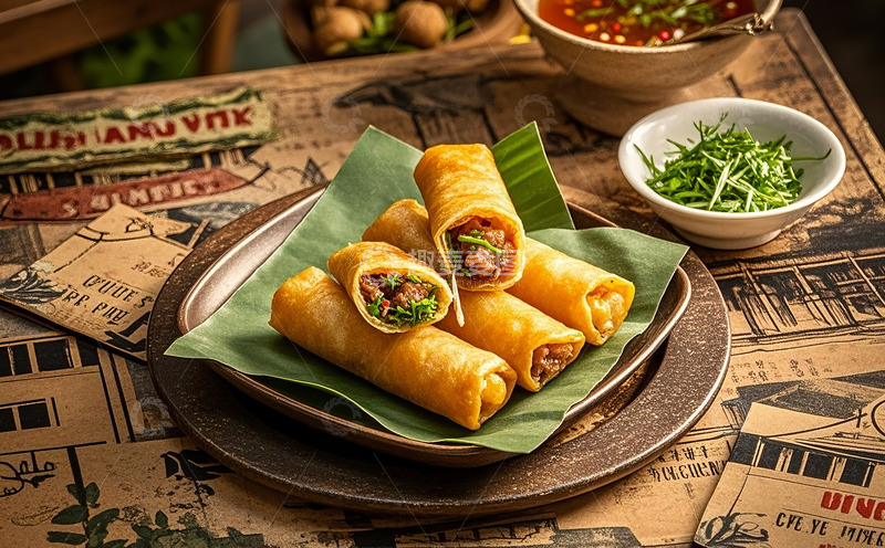 高清大图下载【趣麦麦图】炸春卷2