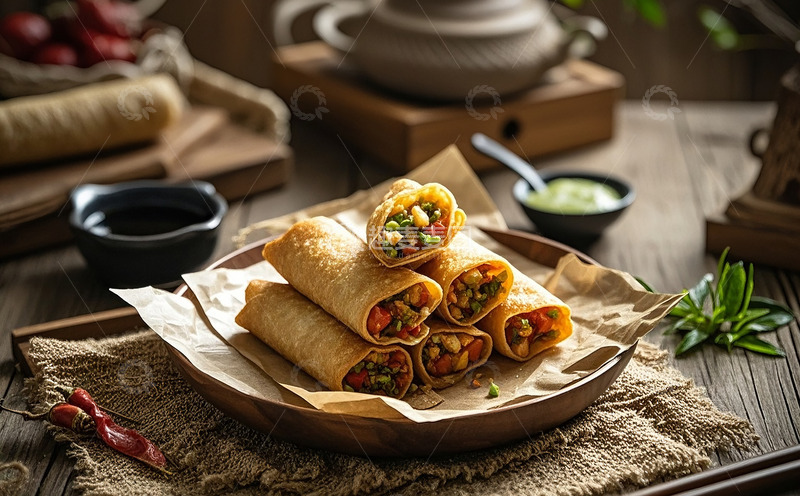 高清大图下载【趣麦麦图】炸春卷3