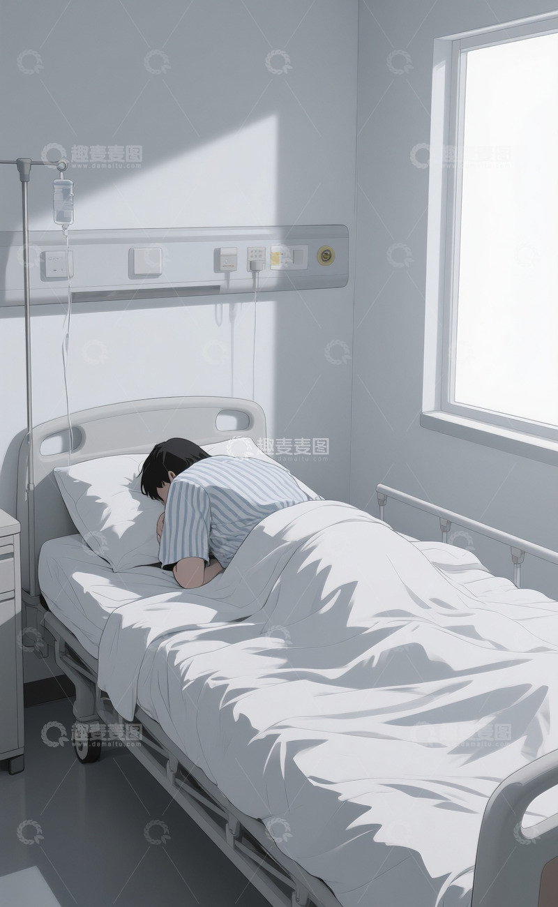 高清大图下载【趣麦麦图】抑郁症的病人2