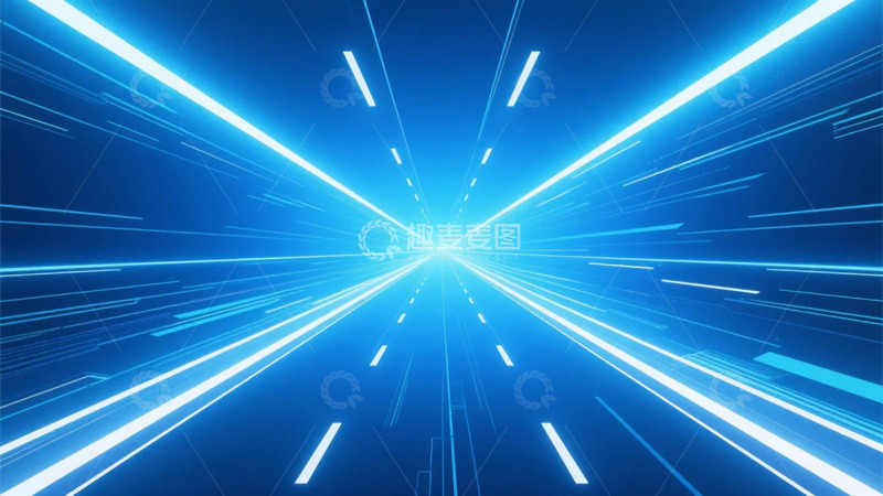 高清大图下载【趣麦麦图】科技线条光线信息高速10