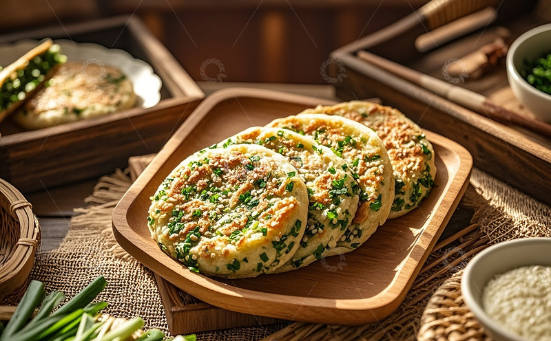 高清大图下载【趣麦麦图】韭菜饼1